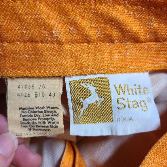 Vtg White Stag Women 10 Raw Silk Blend Maxi Skirt Opalescent Button Down Cottage - Picture 6 of 9